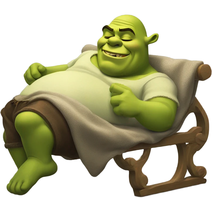 Sleeping shrek emoji