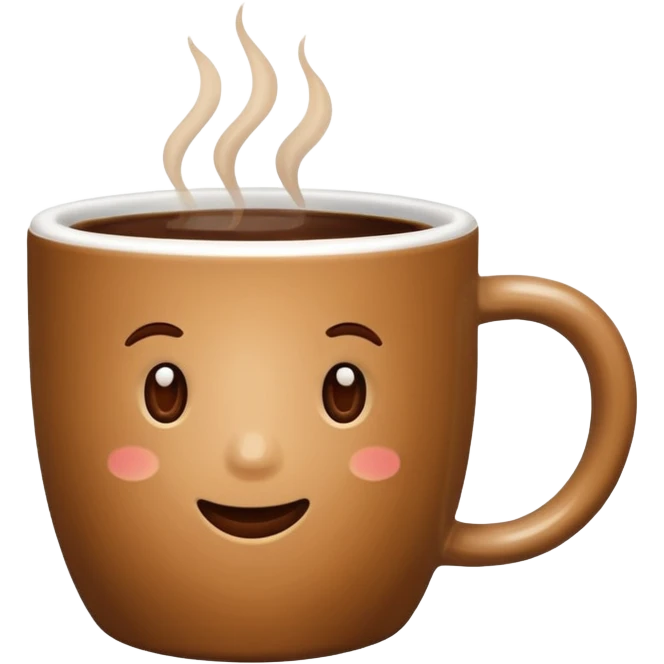 plain Coffee without Saucer, no emoji. emoji