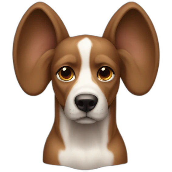 Perdón with Big ear instado of head emoji