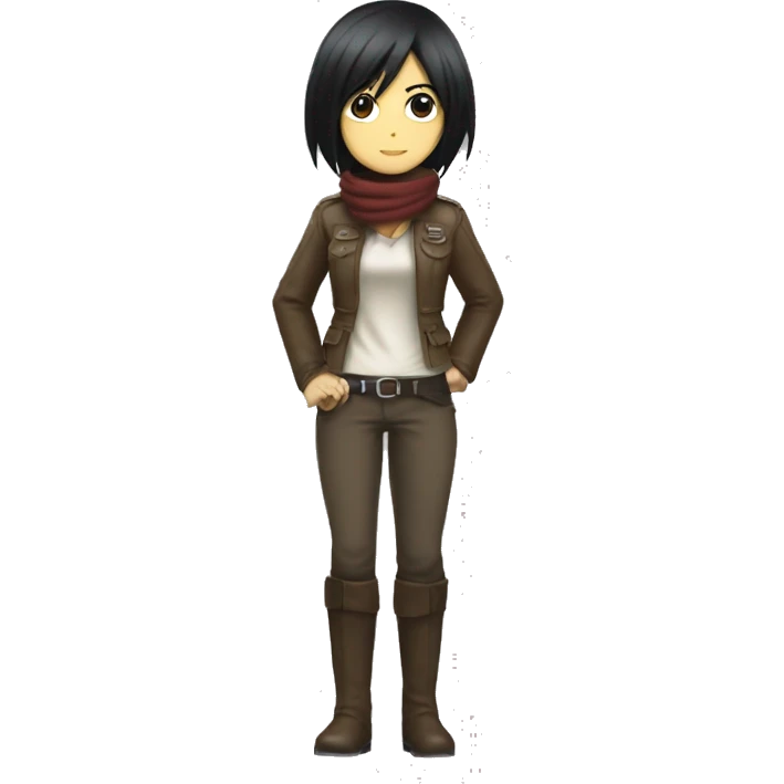 character mikasa ackerman emoji
