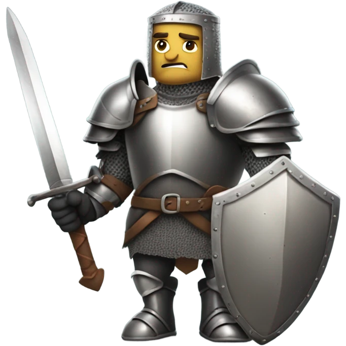 Fat angry knight emoji