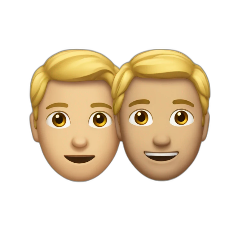 Deux personnes s'embrasser emoji