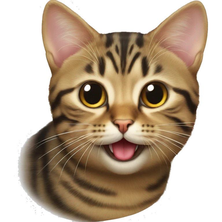 cat sticking out its tongue emoji