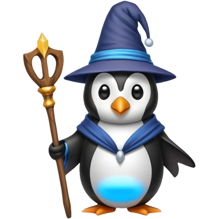 Penguin Wizard emoji