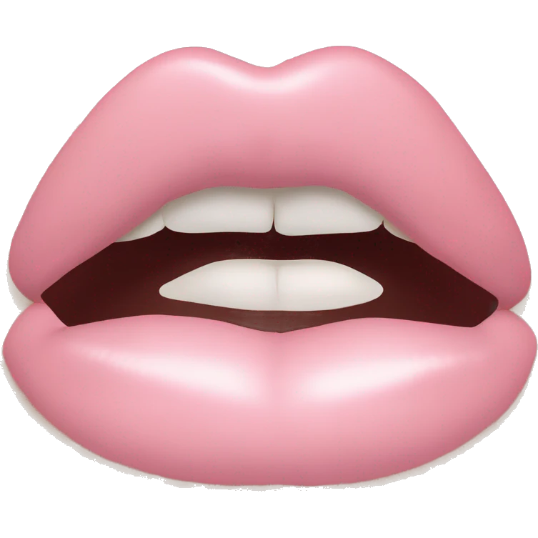 Light pink kiss lipstick emoji