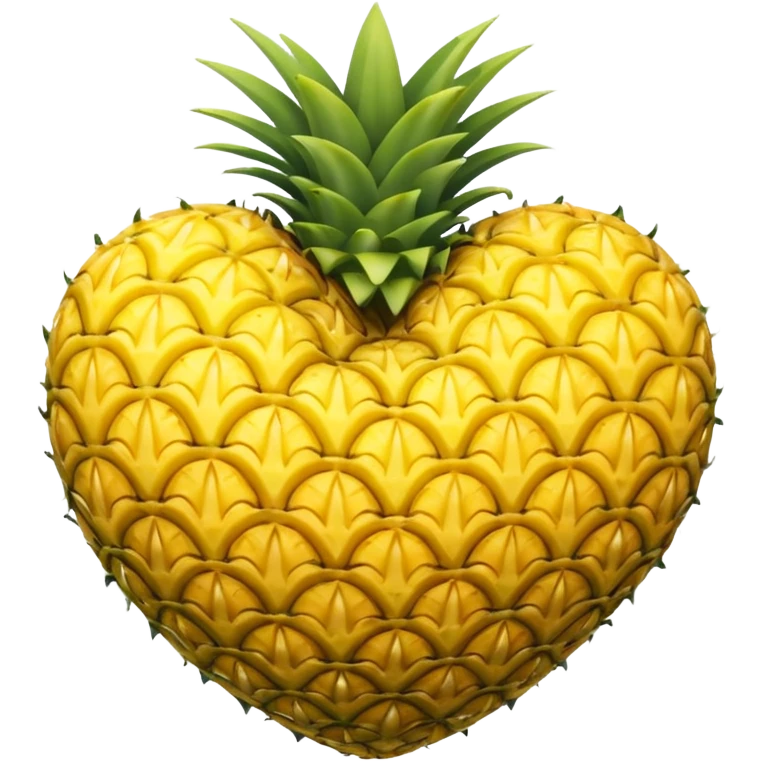 Heart with pineapple aesthetics emoji