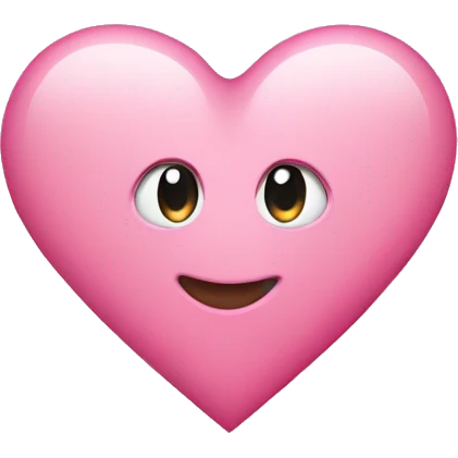 pink love heart emoji