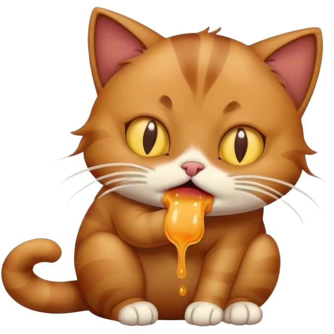 Cat vomiting  emoji