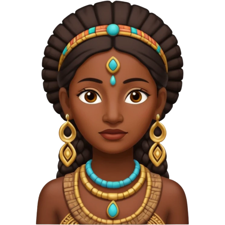 ancient Mayan woman with earrring emoji