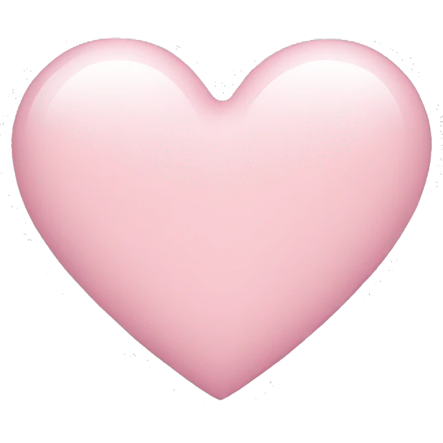 Light pink heart emoji
