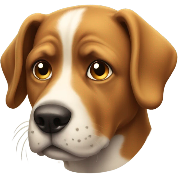 dog giving a side eye emoji
