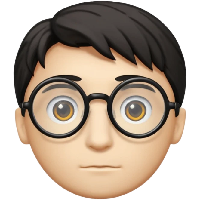 glasses with harry potter style emoji