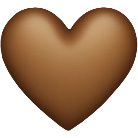 Brown plaid heart  emoji