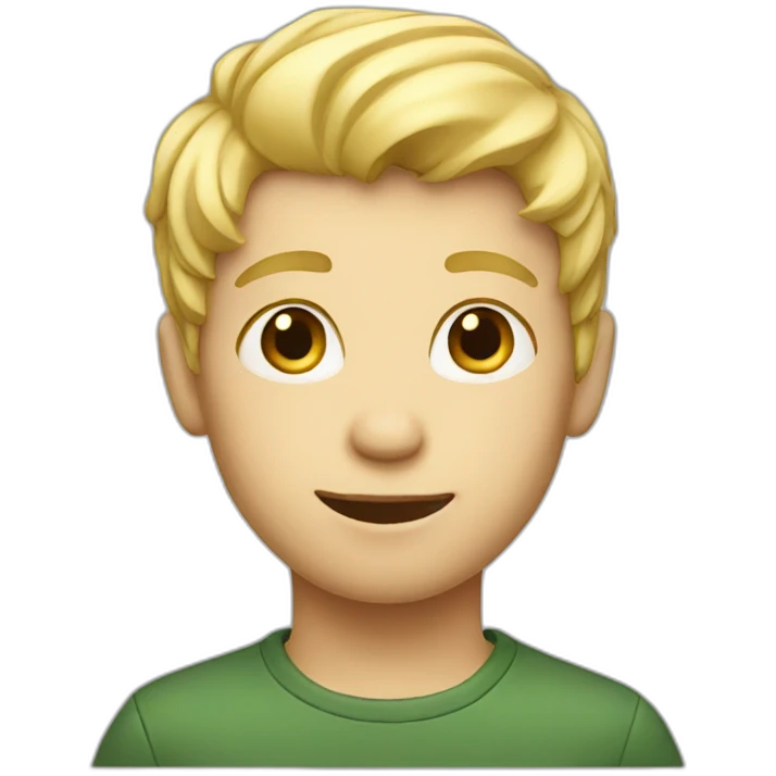 Blond boy emoji