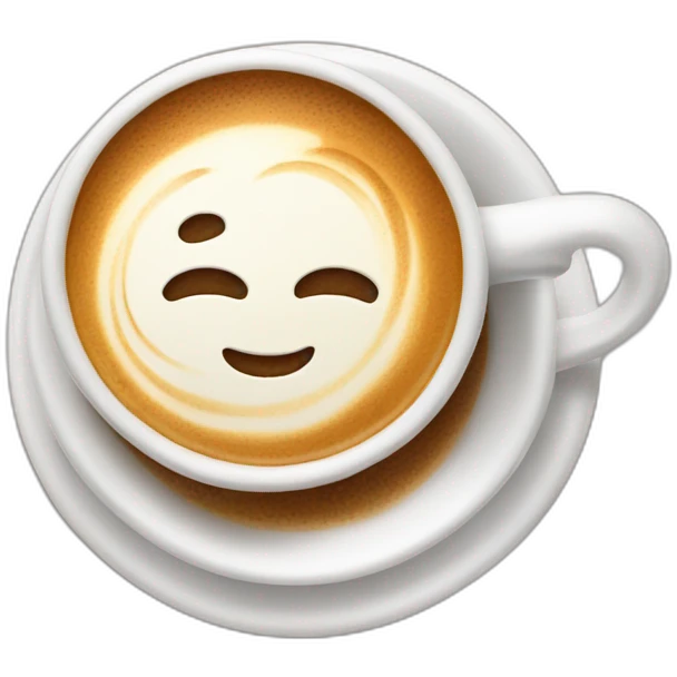 Flat white coffee emoji