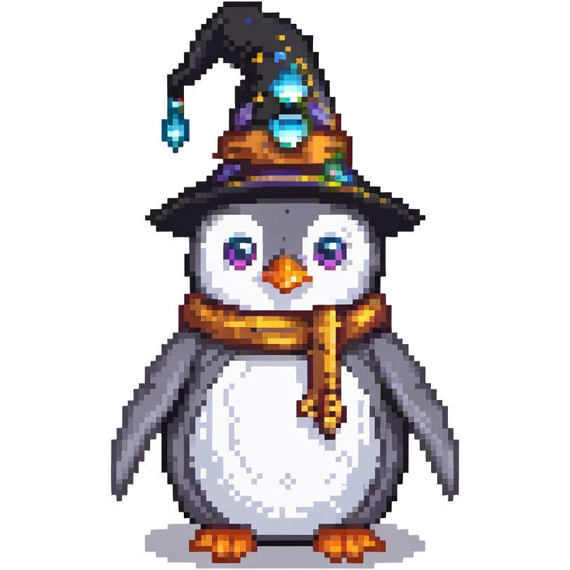 penguin wizard emoji