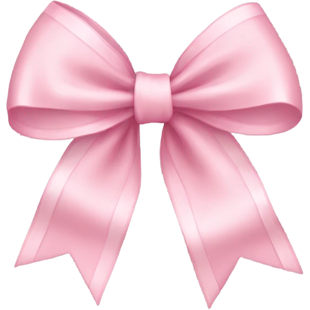 light pink ribbon bow emoji
