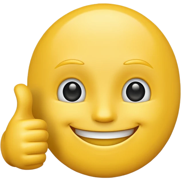 thumbs up, happy face emoji