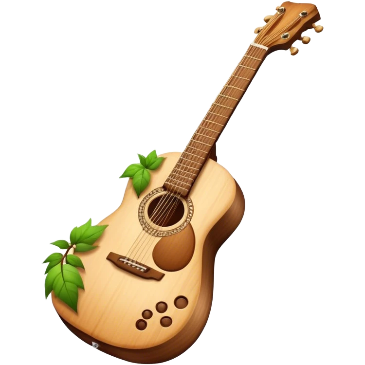 Guitar and nature ￼ emoji