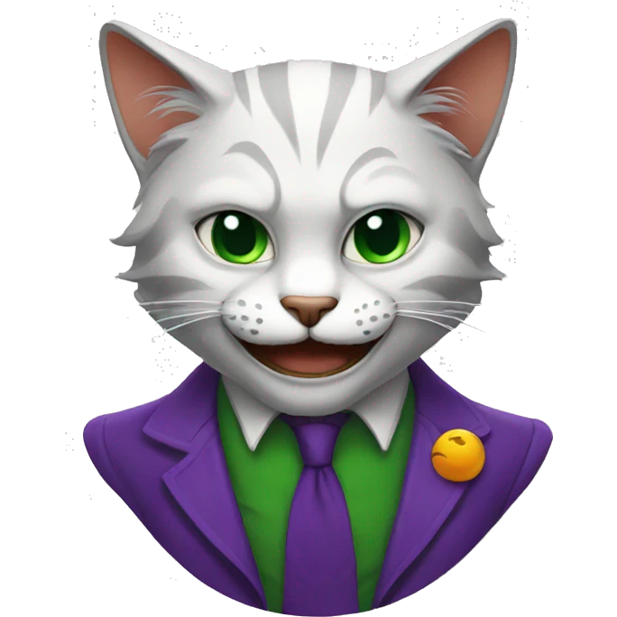 Cat with joker  emoji