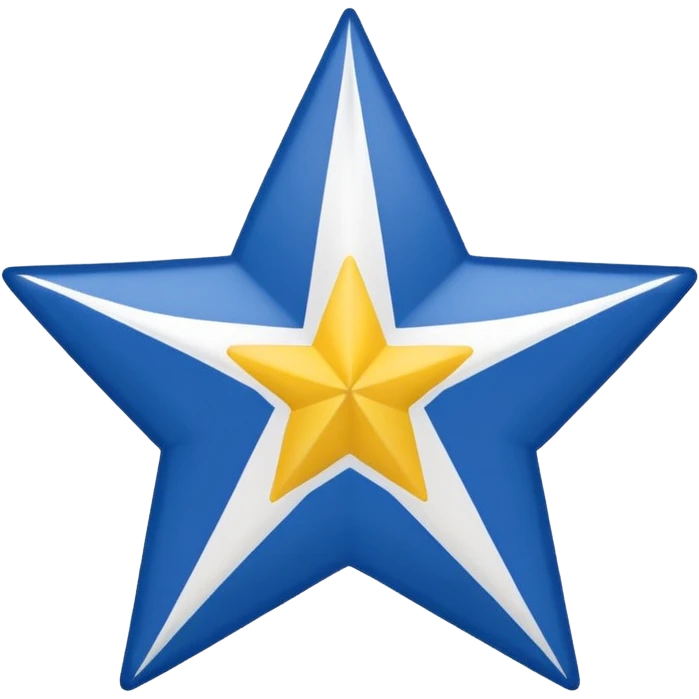 Create emoji bandeira do Pará Red background, wide white diagonal stripe top-left to bottom-right, blue five-pointed star centered on the stripe. Clean and symmetrical. emoji
