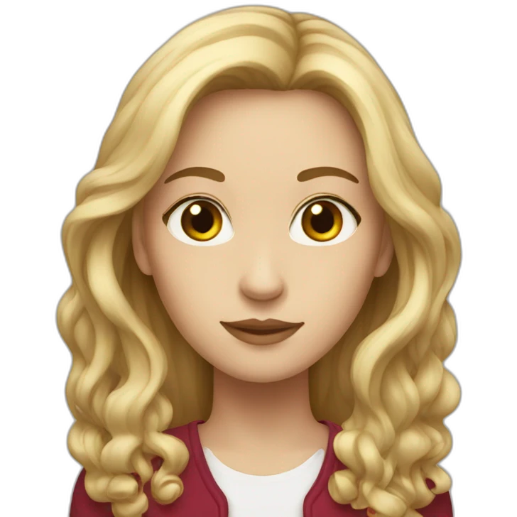 white women with long hair ruby color emoji