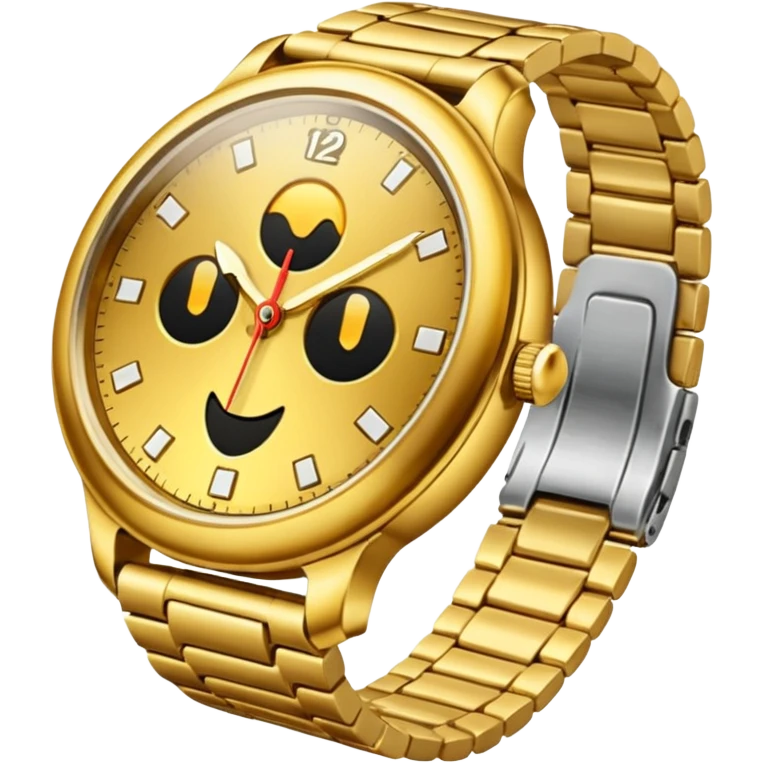 reloj dorado emoji