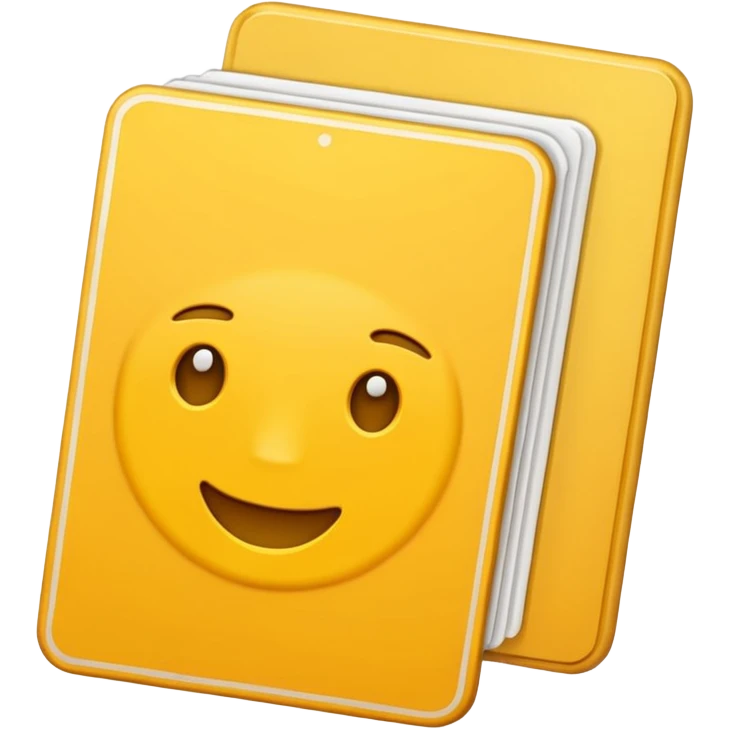 Yellow card emoji