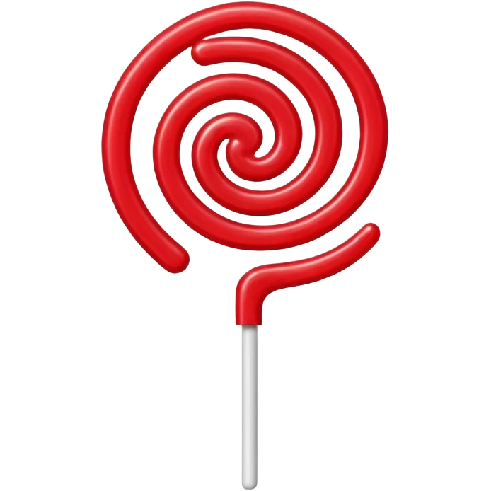 Strawberry lollipop emoji