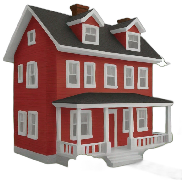 house-red emoji