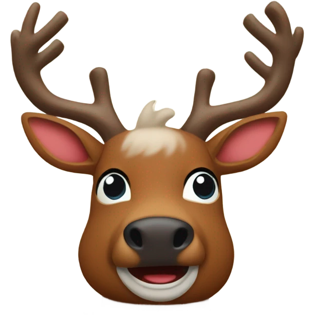 Rudolph the red nosed reindeer emoji