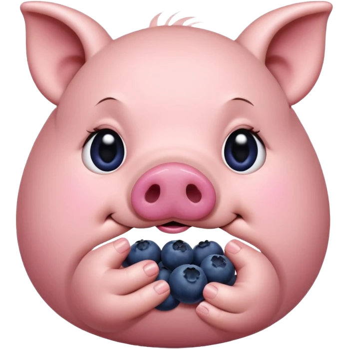 pig blueberries emoji