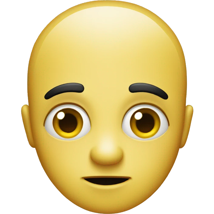 Yellow face with face expression like “Sheeesh” emoji