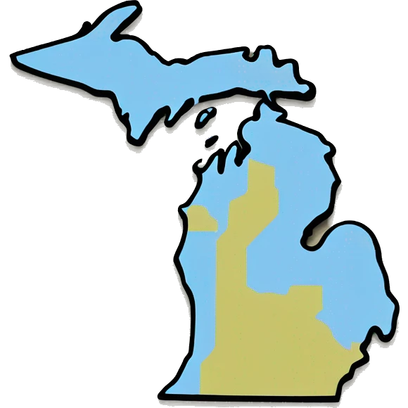 Michigan with up emoji
