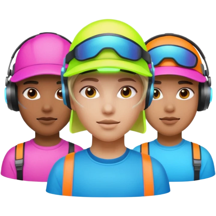 Neon Visor Gamers emoji