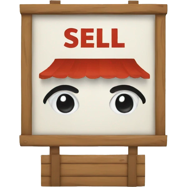 sign for sell emoji