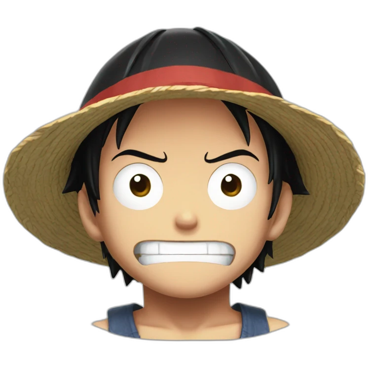 Luffy menacing emoji