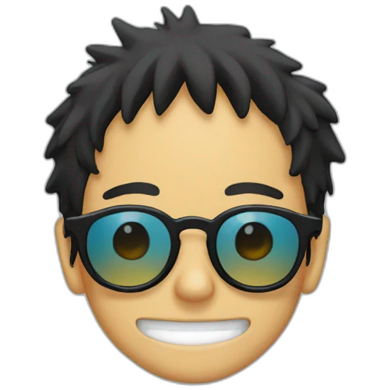 luffy sunglasses emoji