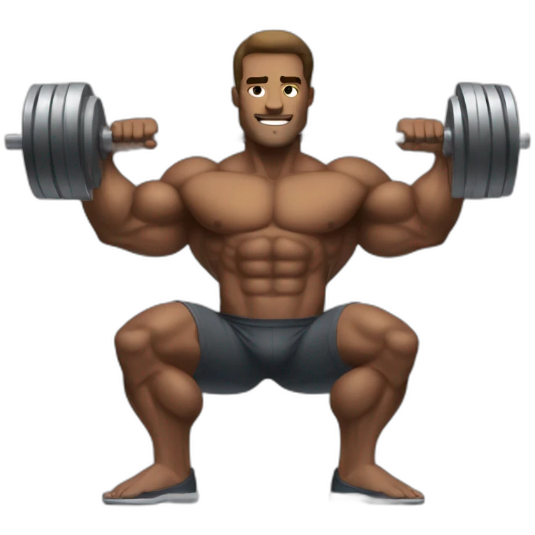Bodybuilder leon pumping iron emoji