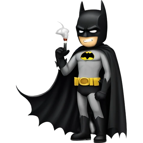 batman smoking cigarette emoji