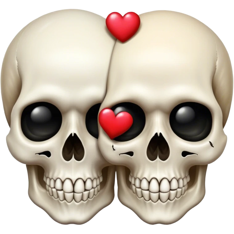 Romantic skulls emoji