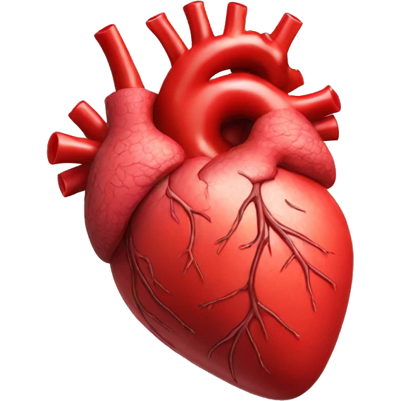 Realistic heart emoji