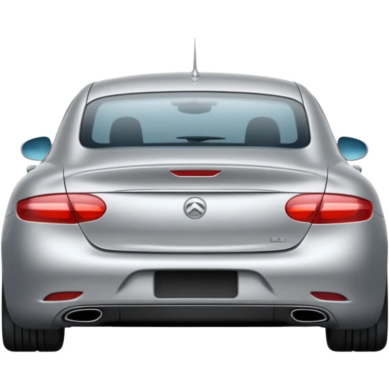 un carro desde atras  emoji