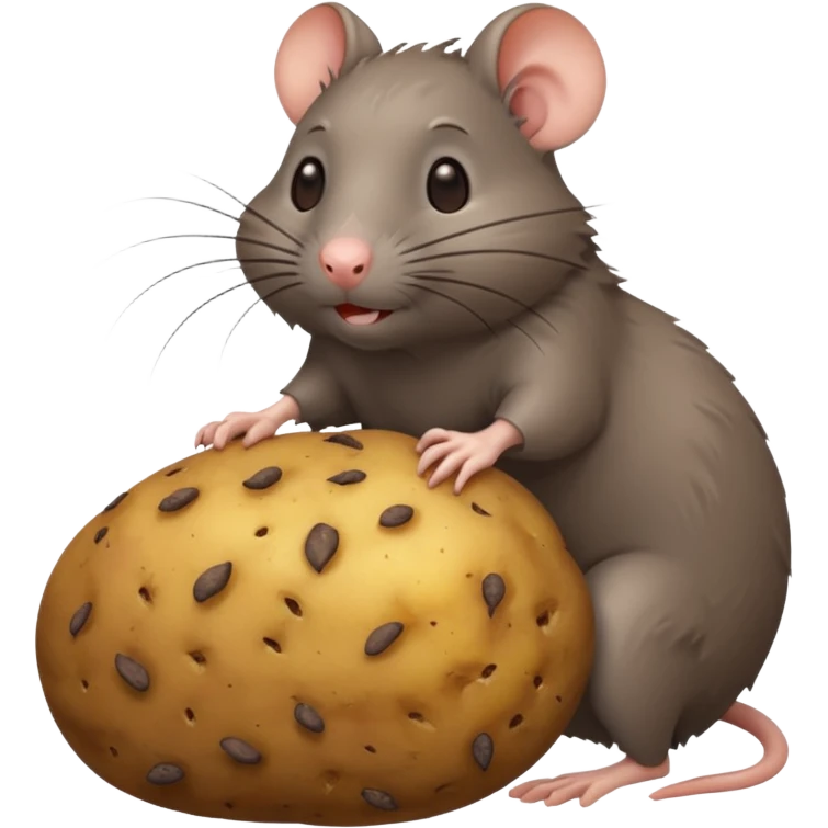 patato and a rat  emoji