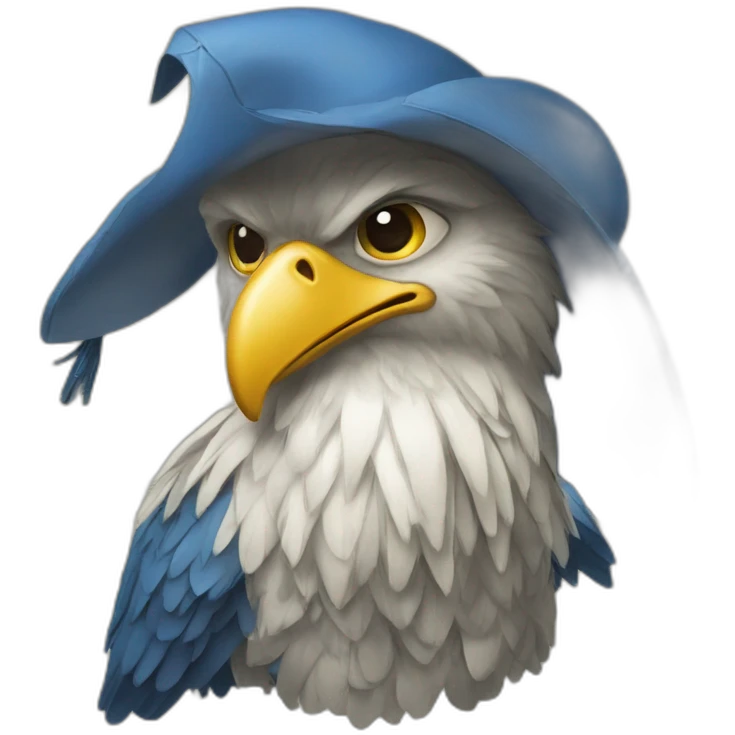 Aigle bleu emoji