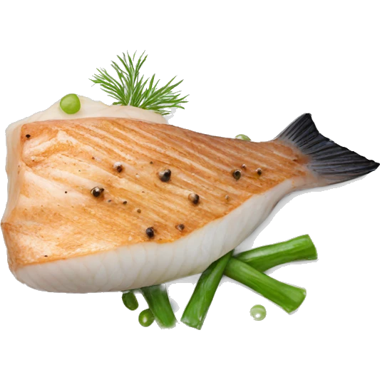 Pacific cod steak with the silver skin emoji