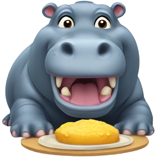 Hungry hippo emoji