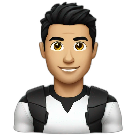 cristiano ronaldo black hair emoji
