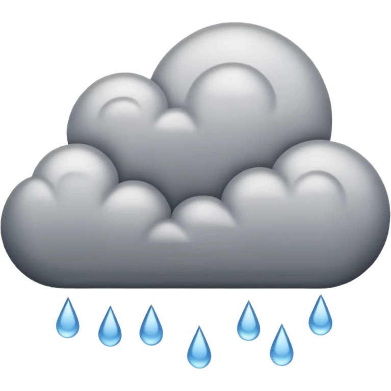 cloud rain emoji