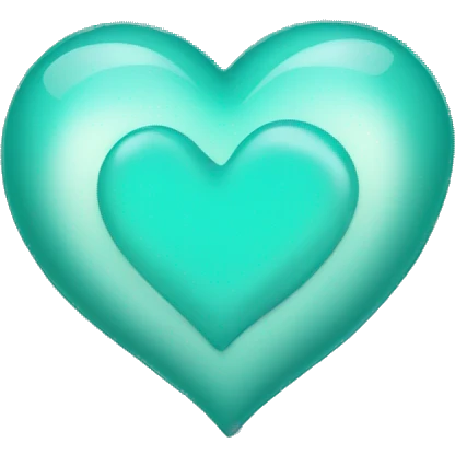 Teal heart emoji